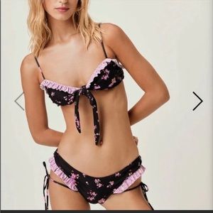 ISO For Love & Lemons
Midnight Bloom Bikini Wrap Top and Bottom Set
